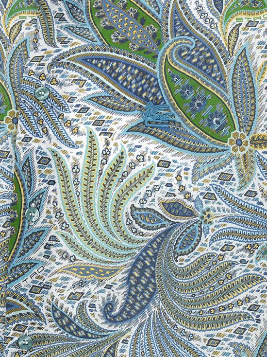  에트로 반팔 셔츠 페이즐리 플라워 셔츠 멀티컬러 - ETRO