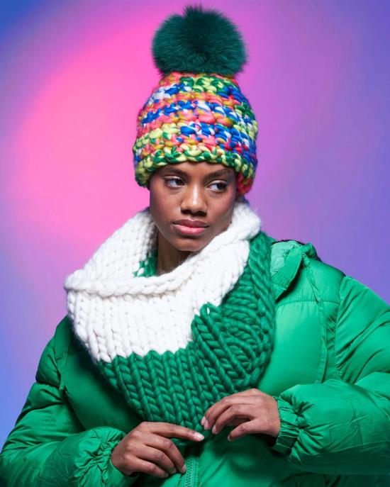  미샤램퍼트 머플러/스카프 미샤 램퍼트 화이트 | 켈리 스누드 라지