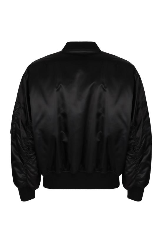  생로랑 봄버 자켓 나일론 봄버 재킷 블랙 - SAINT LAURENT