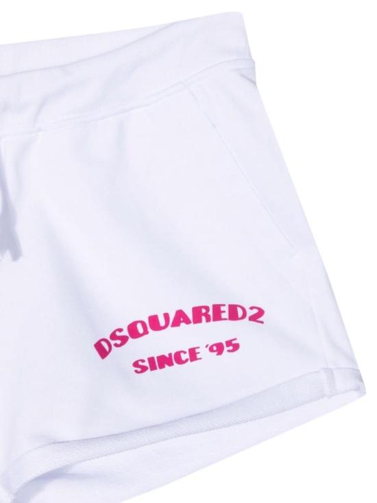  [키즈] 디스퀘어드2 발목 양말 어린이용 Dsquared2 양말 흰색 - DSQUARED2