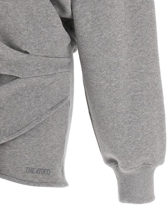  디 아티코 숏 원피스 아티코 후드 미니 드레스 그레이 - THE ATTICO