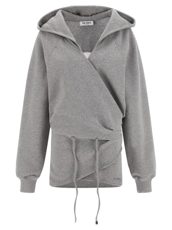  디 아티코 숏 원피스 아티코 후드 미니 드레스 그레이