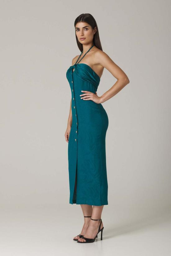  Santicler 롱 원피스 산티클러 클로에 스트랩리스 드레스 카프리 블루 - SANTICLER