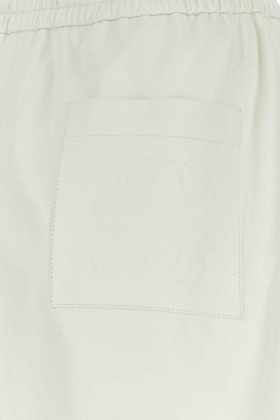  로에베 숏팬츠 가죽 반바지 화이트 - LOEWE