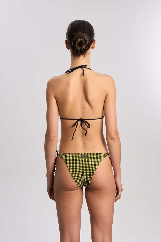  Caro Luna 비키니 수영복 카로 루나 미아 시어서커 비키니 하의 옐로우 깅엄 - OTHER BRANDS