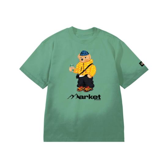  마켓 반팔 티셔츠 X Md 드링크 업 베어 티셔츠 피포드