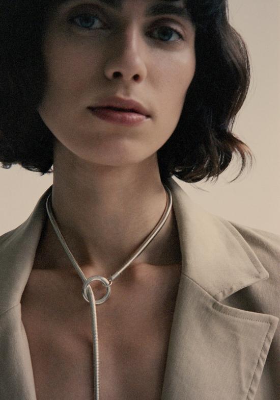  루스 오르티스 목걸이/팬던트 루즈 오리츠 베일 체인 토글 목걸이 스털링 실버