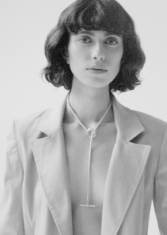  루스 오르티스 목걸이/팬던트 루즈 오리츠 베일 체인 토글 목걸이 스털링 실버 - LUZ ORTIZ