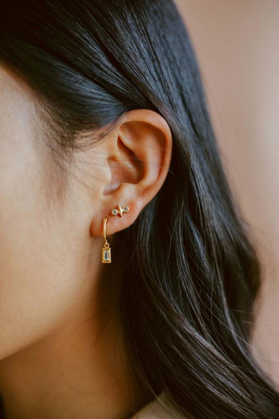  시에라 윈터 주얼리 이어링 오픈 바 후프 - SIERRA WINTER JEWELRY