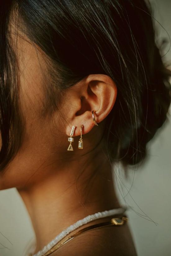  시에라 윈터 주얼리 이어링 오픈 바 후프 - SIERRA WINTER JEWELRY