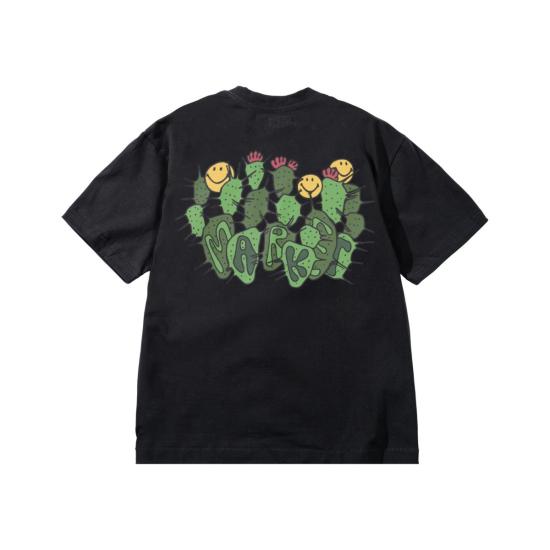  마켓 반팔 티셔츠 스마일리 선인장 티셔츠 - MARKET