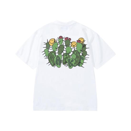  마켓 반팔 티셔츠 스마일리 선인장 티셔츠 - MARKET