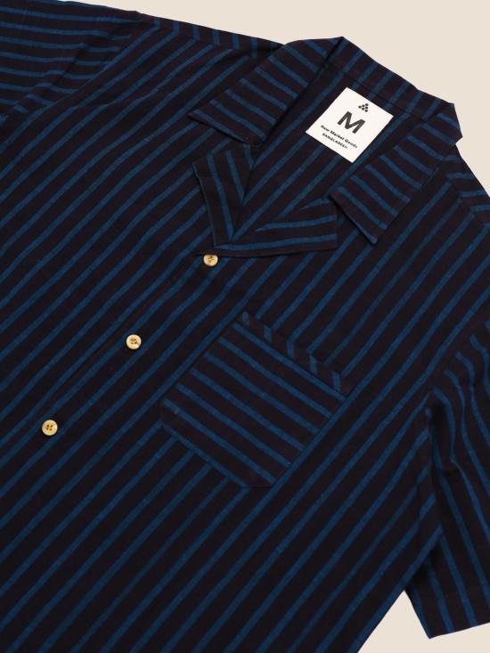  New Market Goods 반팔 셔츠 뉴마켓 상품 콘드로 캠프  블루 - NEW MARKET GOODS