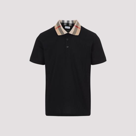  버버리 폴로 티셔츠 코디 폴로 셔츠 블랙 - BURBERRY