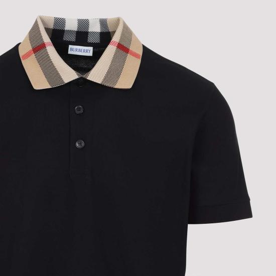  버버리 폴로 티셔츠 코디 폴로 셔츠 블랙 - BURBERRY