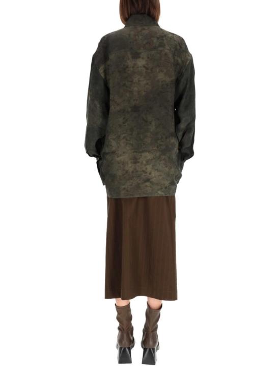  우마 왕 긴팔 티셔츠 터비 셔츠 그린 - UMA WANG