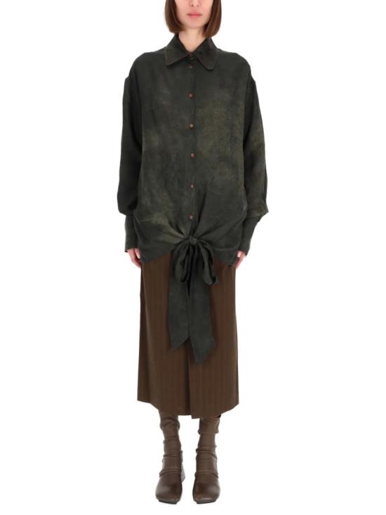  우마 왕 긴팔 티셔츠 터비 셔츠 그린