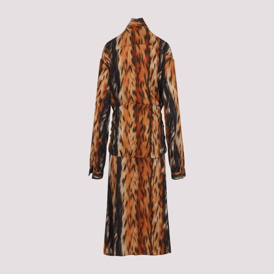  발렌시아가 미디 원피스 매듭 드레스 - BALENCIAGA