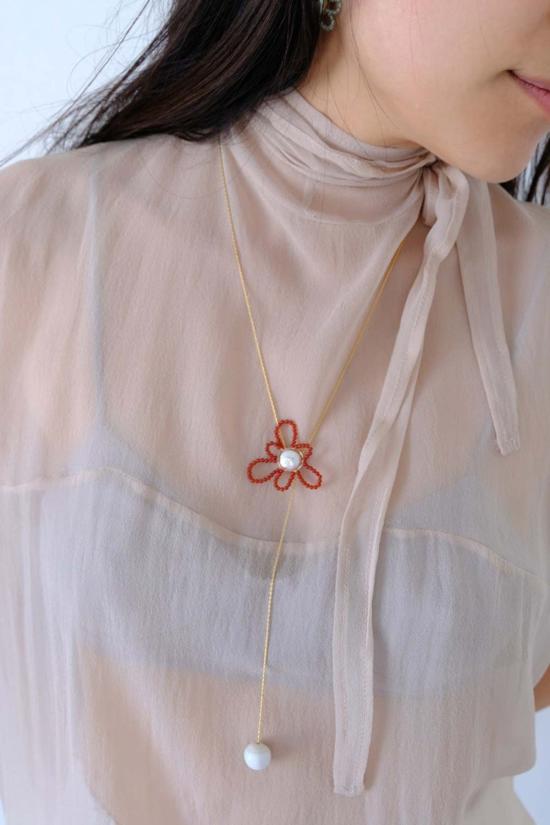  주주메이드 목걸이/팬던트 데이지 라리아트 목걸이 - JUJUMADE