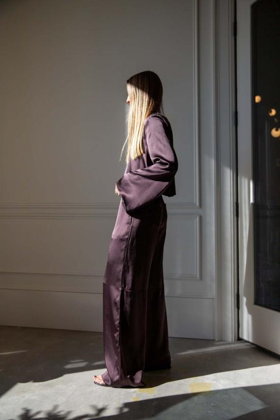  사블린 스트레이트 팬츠 렉시 로우라이즈 릴렉스드 풀온 팬츠 - SABLYN