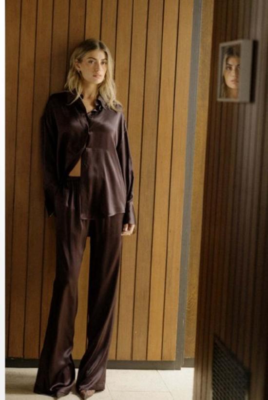  사블린 스트레이트 팬츠 렉시 로우라이즈 릴렉스드 풀온 팬츠 - SABLYN