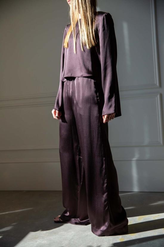  사블린 스트레이트 팬츠 렉시 로우라이즈 릴렉스드 풀온 팬츠 - SABLYN