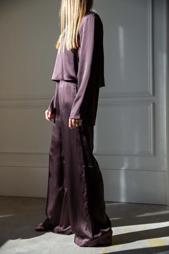  사블린 스트레이트 팬츠 렉시 로우라이즈 릴렉스드 풀온 팬츠 - SABLYN