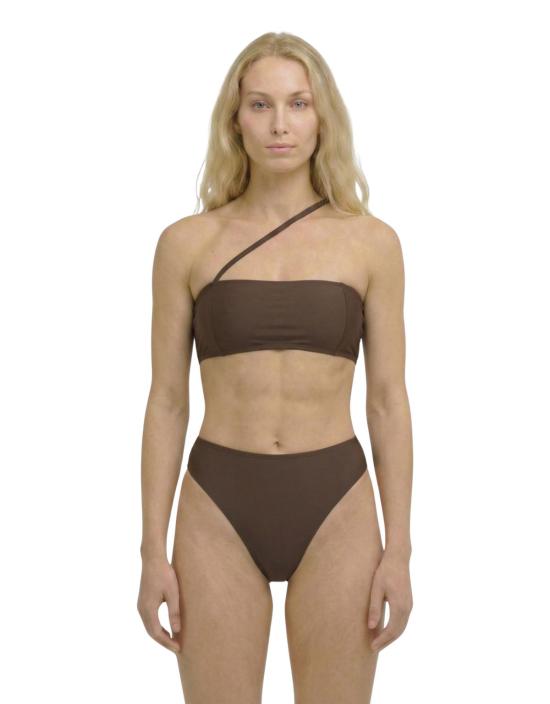  하우스라벨 비키니 수영복 Ha 001 미드 라이즈 비키니 브리프 아라비카 - HAUSLABEL