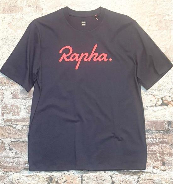  라파 반팔 티셔츠 대형 로고 면 티셔츠