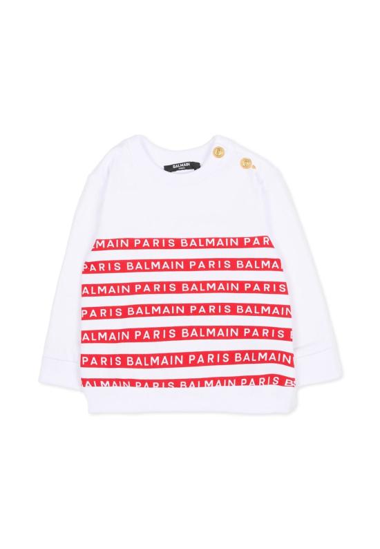  [키즈] 발망 풀오버 키즈 스웨트셔츠 화이트