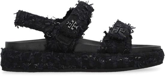  토리버치 샌들 키라 스포츠  블랙 - TORY BURCH