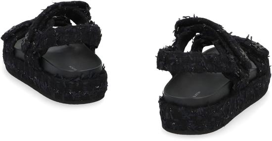  토리버치 샌들 키라 스포츠  블랙 - TORY BURCH