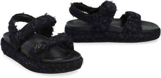  토리버치 샌들 키라 스포츠  블랙 - TORY BURCH