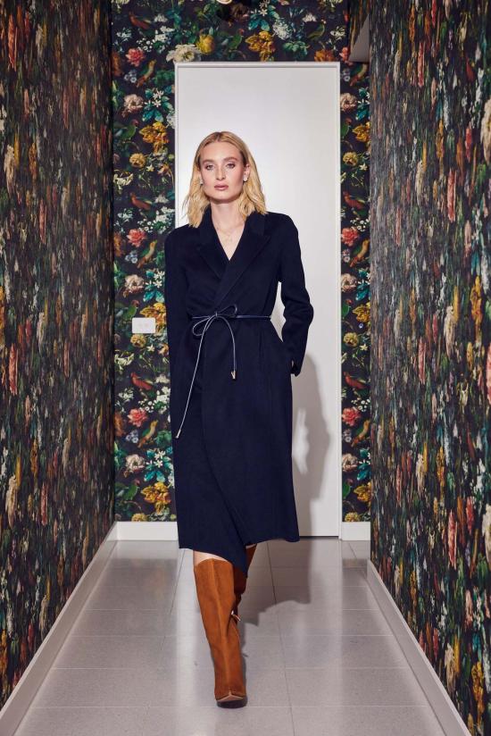  Lindsay Nicholas New York 트렌치 코트 린지 니콜라스 뉴욕 로이스 코트 네이비 - OTHER BRANDS