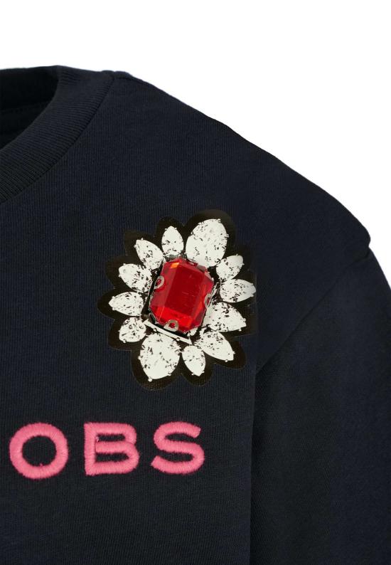  [키즈] 마크제이콥스 트레이닝 상의 마크 제이콥스 아동용 로고 티셔츠 (블루) - MARC JACOBS