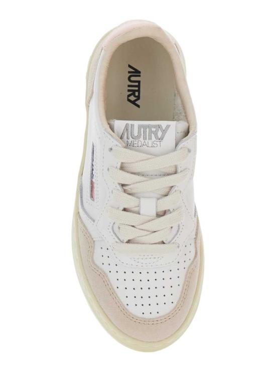  [키즈] 오트리 스니커즈 키즈  메달리스트 로우탑 스니커즈 화이트 - AUTRY