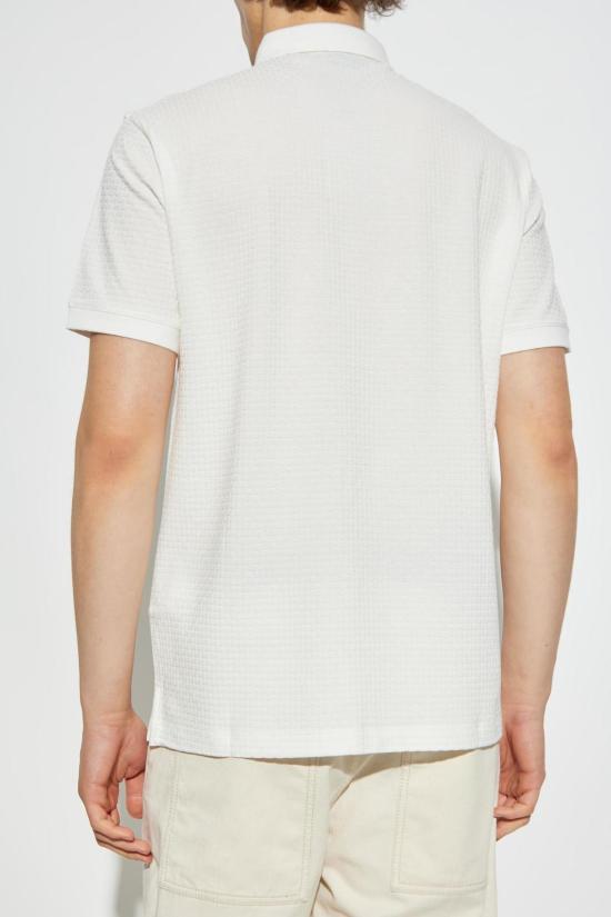  엠포리오 아르마니 폴로 티셔츠 패턴 폴로 셔츠 화이트 - EMPORIO ARMANI