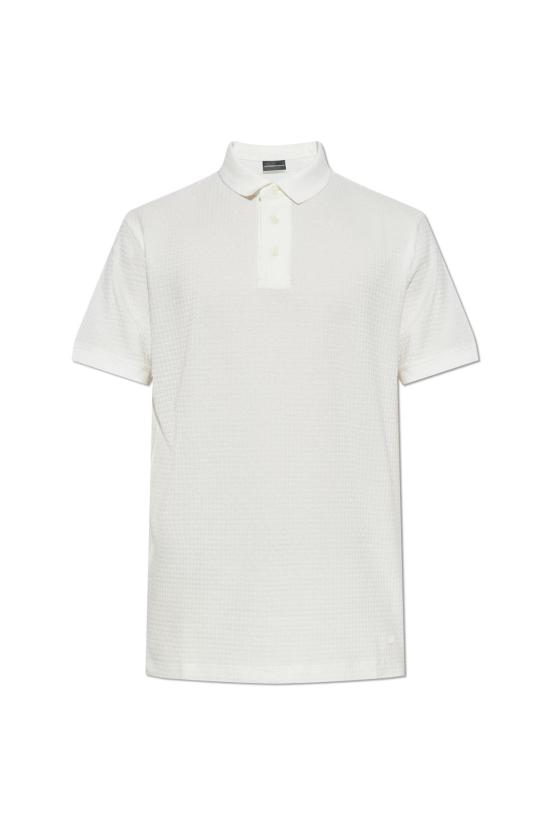  엠포리오 아르마니 폴로 티셔츠 패턴 폴로 셔츠 화이트