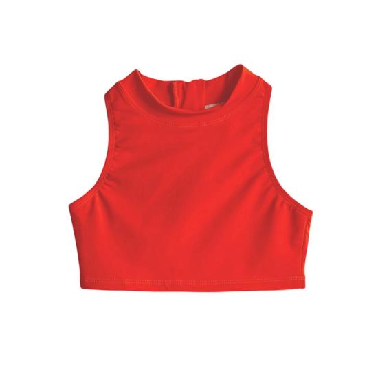  [키즈] The Set 비키니 키즈 세트 레이서백 비키니 탑 만다린