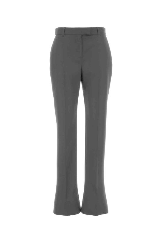  알렉산더 맥퀸 스트레이트 팬츠 울  블랙