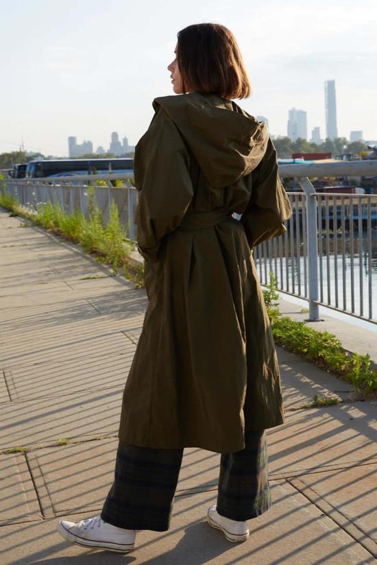  카론 칼라한 트렌치 코트 캐론 캘러핸 트레이시 트렌치 올리브 - CARON CALLAHAN