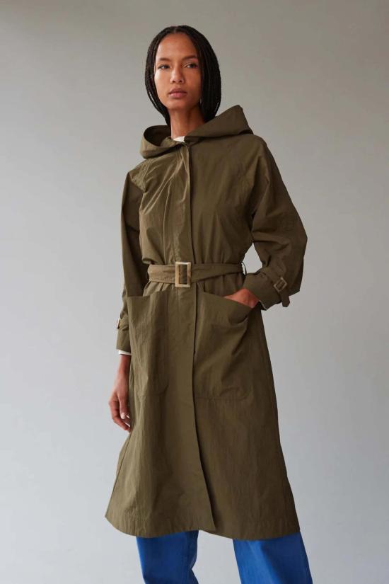  카론 칼라한 트렌치 코트 캐론 캘러핸 트레이시 트렌치 올리브 - CARON CALLAHAN