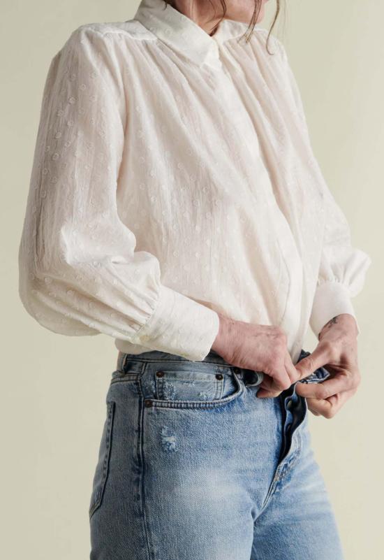  루 샤르망 블라우스 루프 샤르망 가스프  스위스 엘립스 내추럴 - LOUP CHARMANT