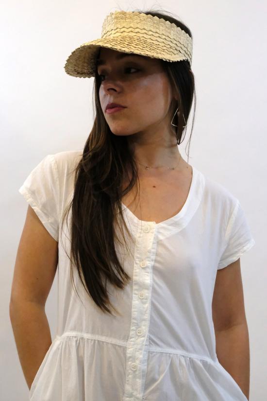  Baiae 모자 바이애 발리 팜 바이저 내추럴