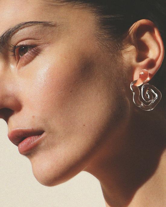  줄리 테브노 이어링 줄리 테베노 에테르나 크리스탈 유리 귀걸이