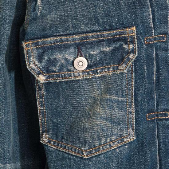  마르지엘라 데님 자켓 메종  코튼 데님 재킷 블루 - MAISON MARGIELA