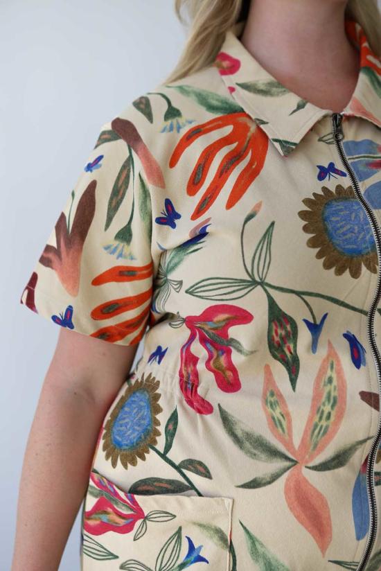  Noble 점프수트 노블 유틸리티 수트 로라 버크 프린트 - OTHER BRANDS