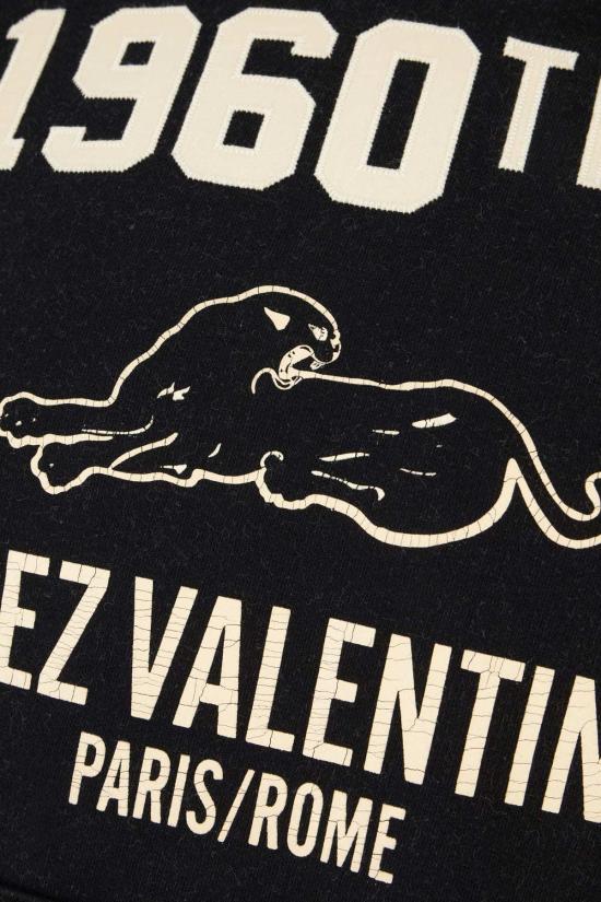  발렌티노 가라바니 긴팔 티셔츠 Valentino Garavani 코튼 스웨트셔츠 블루 - VALENTINO GARAVANI