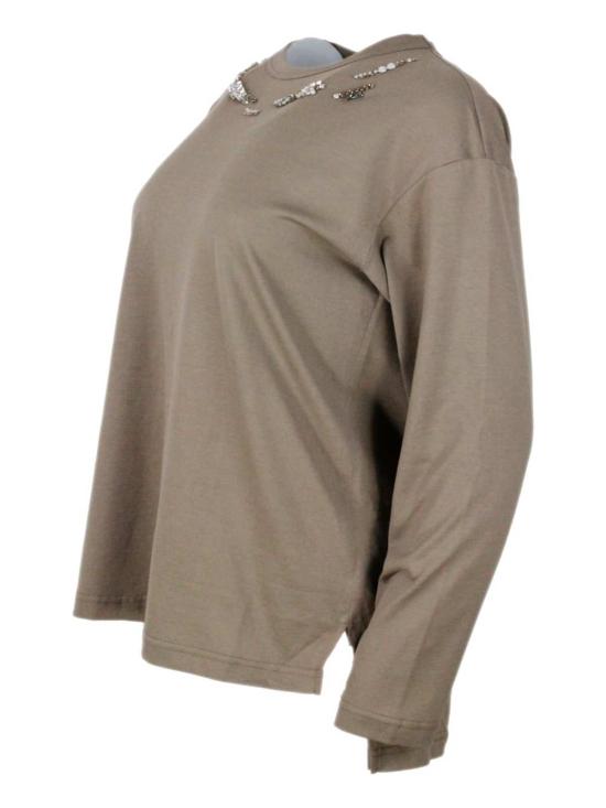  파비아나 필리피 반팔 티셔츠 Fabiana Filippi 티셔츠 Fango - FABIANA FILIPPI