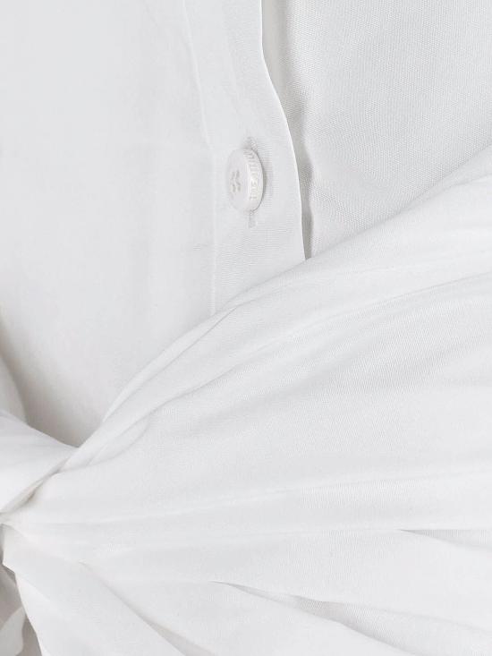  디 아티코 숏 원피스 아티코 미니 셔츠 드레스 화이트 - THE ATTICO